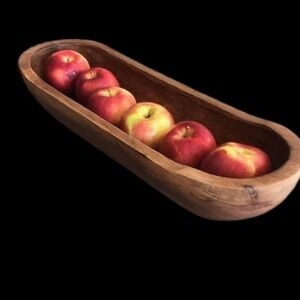 Rustic Wooden Serving Bowl